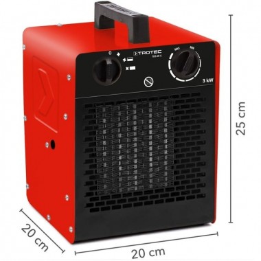 Trotec TDS 20 C  Fanlı Seramik Isıtıcı 3 KW -  Monofaze