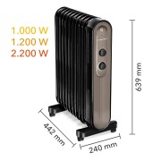Trotec TRH 24 E Yağlı Radyatör 2200 W 11 Dilim Trotec TRH 24 E Yağlı Radyatör 2200 W 11 Dilim