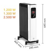 Trotec TRH 27 E Yağlı Radyatör 2500 W 11 Dilim Trotec TRH 27 E Yağlı Radyatör 2500 W 11 Dilim