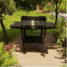 WETTERSTEIN Tekerlekli Mangal/Barbekü METAL Sehpalı/Raflı S MODEL